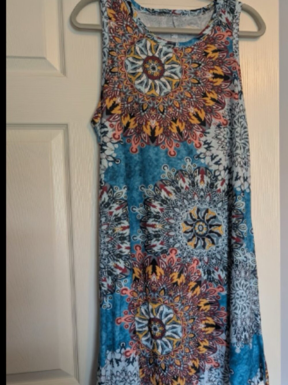 Multicolor Sleeveless Dress - NWOT - Size L
